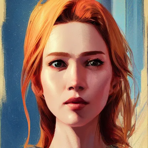 Prompt: half - machine woman with cute - fine - face, pretty face, multicolored hair, realistic shaded perfect face, extremely fine details, by realistic shaded lighting poster by ilya kuvshinov katsuhiro otomo, magali villeneuve, artgerm, jeremy lipkin and michael garmash and rob rey