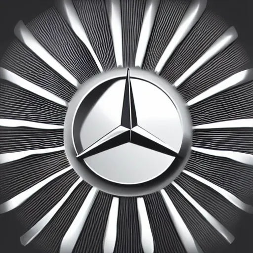 Image similar to Mercedes logo, vector graphics