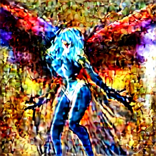 Image similar to cyber dragon angel pimp