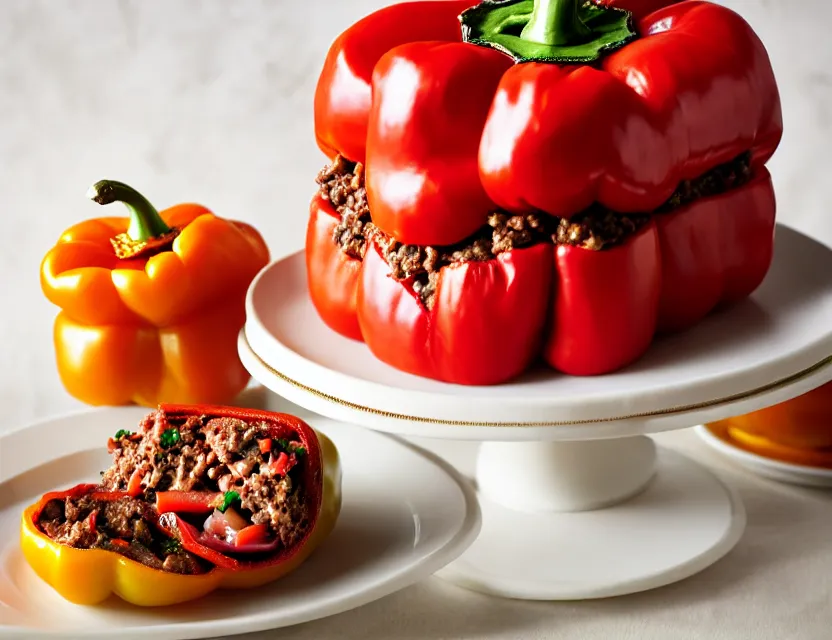 Image similar to meat - stuffed pepper wedding cake