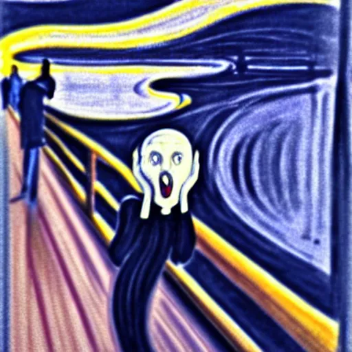 Image similar to the scream no background 3 d render, cartoon, 3. 5 mm, 2 d, realistic