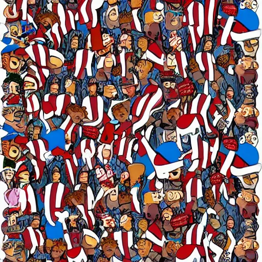 Prompt: where is waldo