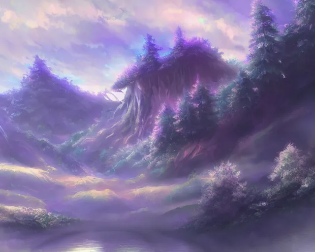 Image similar to a vapor realm. scenery art. pixiv scenery art.