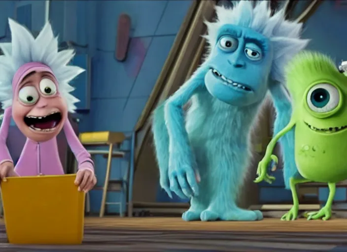 Image similar to film still of rick sanchez in the monsters inc movie 4 k,,,,,,,,,,,,,,,,,,,,,,,,,,,,,,,,,,,,,,,,,,,,,,,, rick and morty