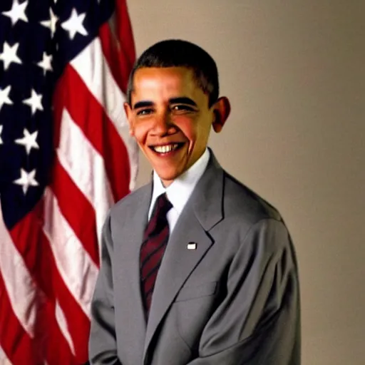 Image similar to obama as a child