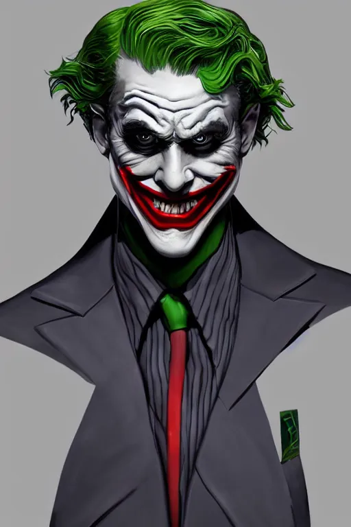 Image similar to Joker wearing vader's armor suit, full character, artstation, highly detailed, highly realistic