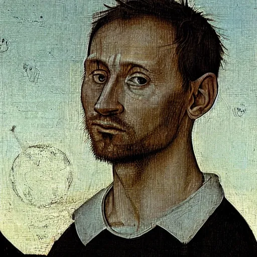 Image similar to messi by hieronymus bosch