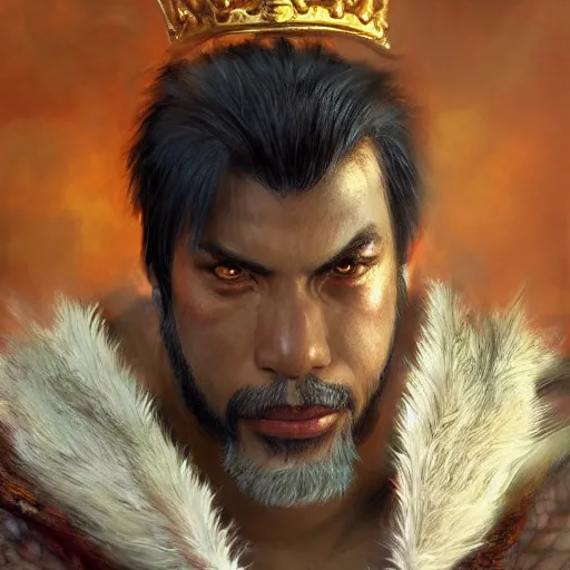 Image similar to King from Tekken, closeup character portrait art by Donato Giancola, Craig Mullins, digital art, trending on artstation