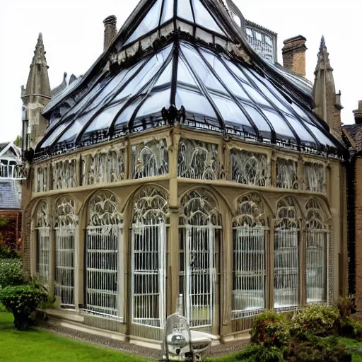 Prompt: victorian gothic conservatories