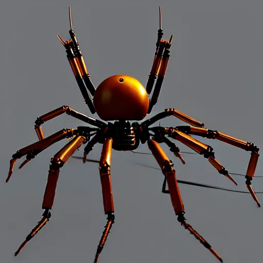 Image similar to mech spider robot, ultra realistic, rendered in unreal engine 5