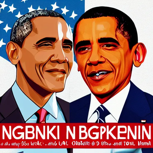 Prompt: Friday Night Funkin versus Barack Obama