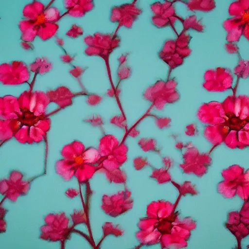 Image similar to bloodstained sakura flowers