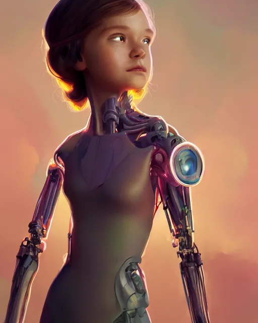 Prompt: weta disney pixar movie still full body portrait photo of young millie alicia bobby vikander brown with translucent skin and as a sad cyborg girl with visible internal organs by pixar, by weta, wlop, ilya kuvshinov, rossdraws, artgerm, latex, iridescent, bright morning, anime, liosh, mucha