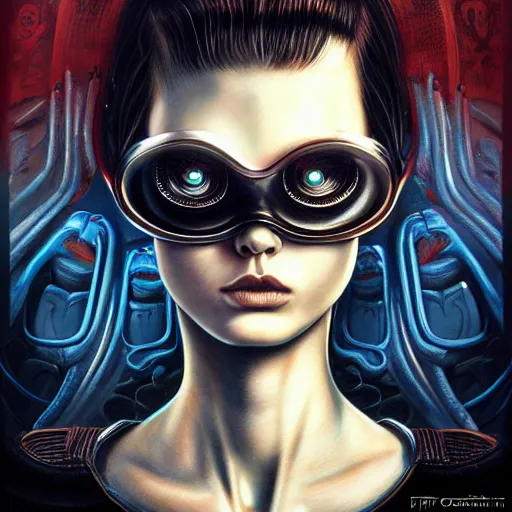 Image similar to Lofi Scorn Giger portrait Pixar style by Tristan Eaton Stanley Artgerm and Tom Bagshaw