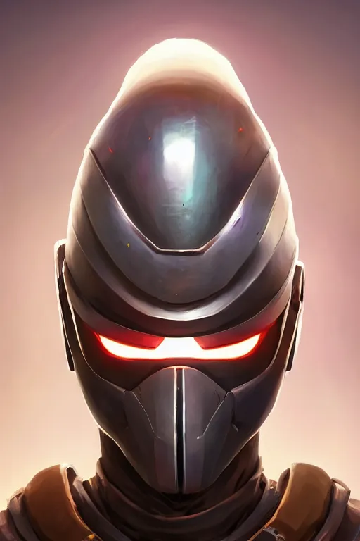 Image similar to epic mask helmet robot ninja portrait stylized as fornite style game design fanart by concept artist gervasio canda, behance hd by jesper ejsing, by rhads, makoto shinkai and lois van baarle, ilya kuvshinov, rossdraws global illumination radiating a glowing aura global illumination ray tracing hdr render in unreal engine 5