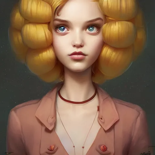 Image similar to Lofi portrait Pixar style by Stanley Artgerm and Tom Bagshaw and Joe Fenton