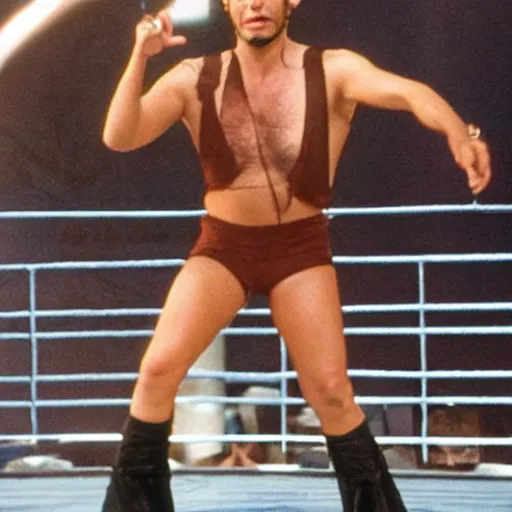 Image similar to jeff goldblum as a wrestler - 8