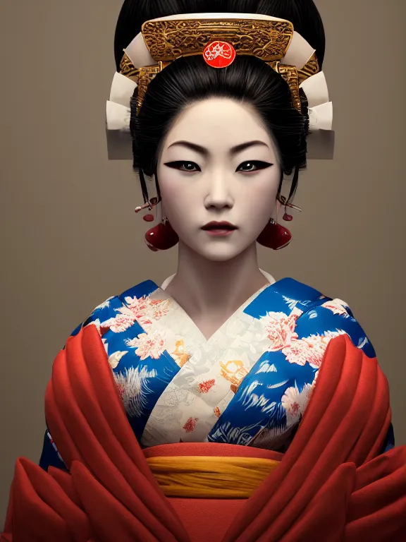 Prompt: portrait art of geisha 8k ultra realistic, detailed,intricate, full of colour, cinematic lighting, trending on artstation, 4k, hyperrealistic, focused, extreme details,unreal engine 5, cinematic, masterpiece