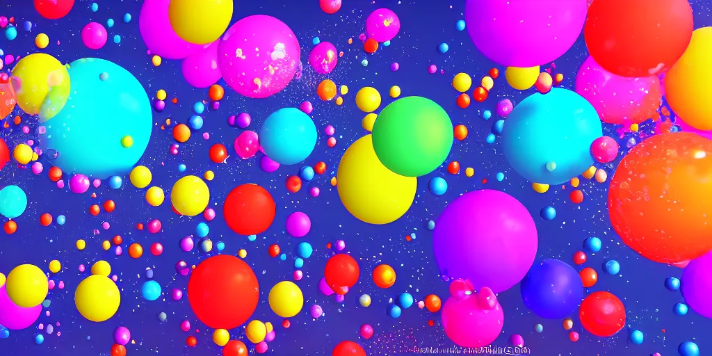 Image similar to bubbles floating away, award winning, 4k, digital art, colorful, volumetrics, hyper detailed, cinematic lighting