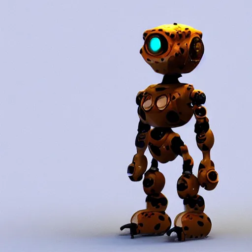 Prompt: Cheetah robot, Arnold Render, Trending of Artstation.