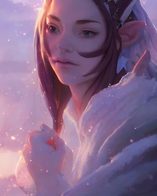 Prompt: an incredibly beautiful female elf from lord of the rings, full shot, atmospheric lighting, detailed face, one piece style, by makoto shinkai, stanley artgerm lau, wlop, rossdraws