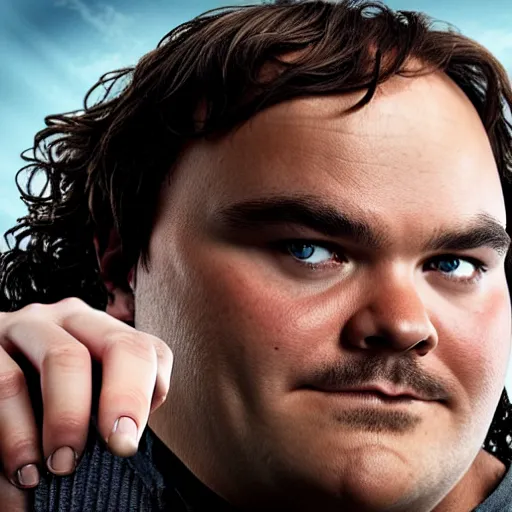 Image similar to Jack Black as Frodo