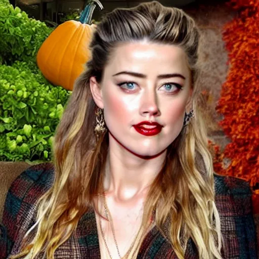 Image similar to gourd amber heard hybrid intercross mix as a gourd