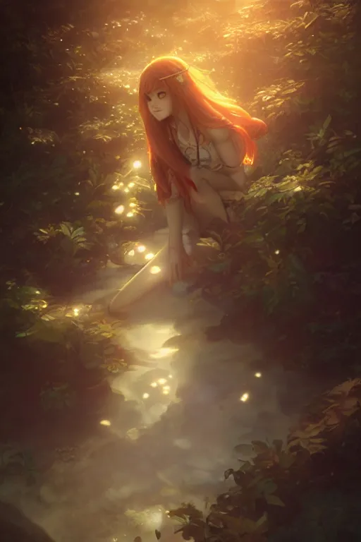 Prompt: mushroom goddess, full shot, atmospheric lighting, detailed face, by makoto shinkai, stanley artgerm lau, wlop, rossdraws