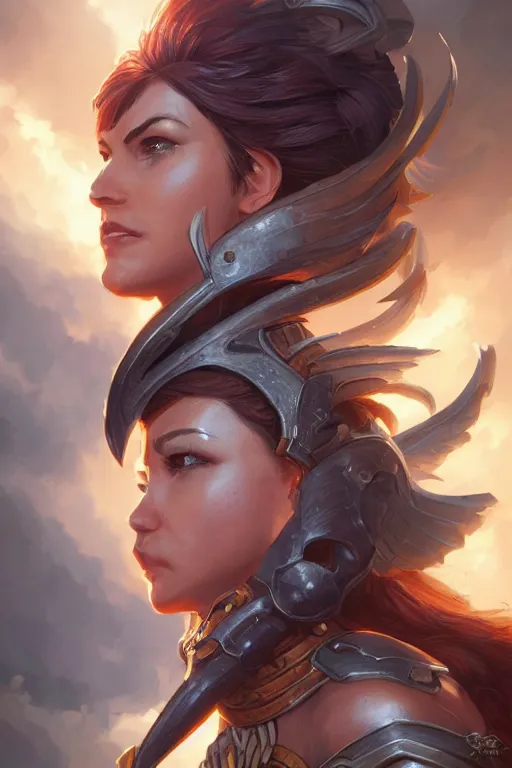 Image similar to amazon valkyrie athena, d & d, fantasy, portrait, highly detailed, headshot, digital painting, trending on artstation, concept art, sharp focus, illustration, art by artgerm and greg rutkowski and magali villeneuve