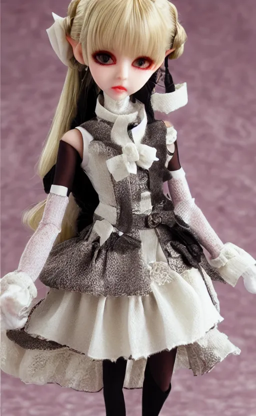 Image similar to dollfie in Sleeveless turtleneck baroque dress