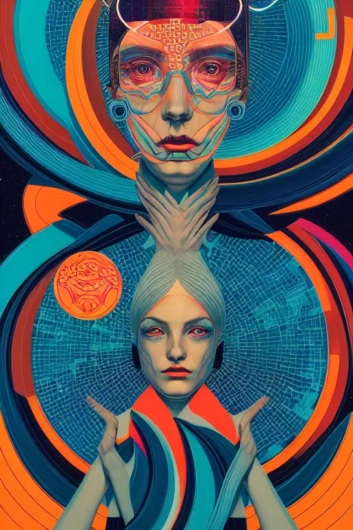 Image similar to portrait of godel's consistency of the axiom of choice, by tristan eaton, victo ngai, peter mohrbacher, artgerm,