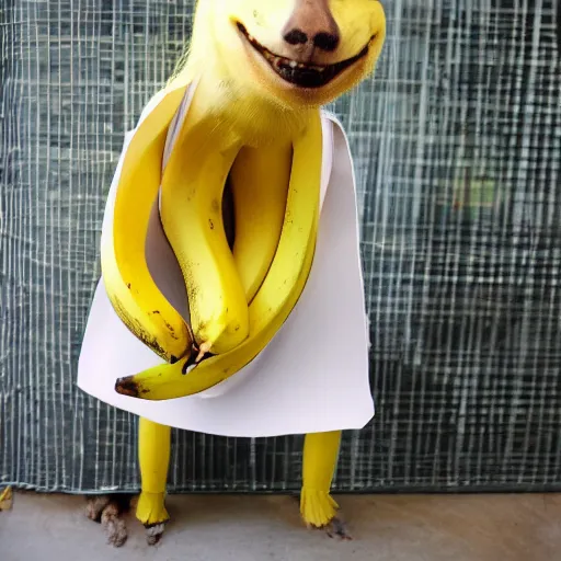 Image similar to banana dressed up for a day at the office