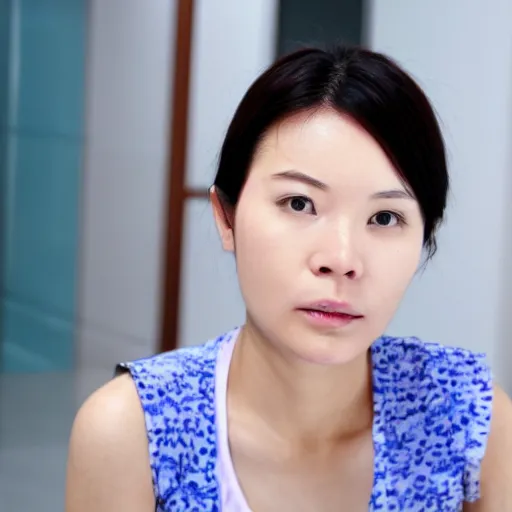 Prompt: face of a 30 years old taiwanese woman