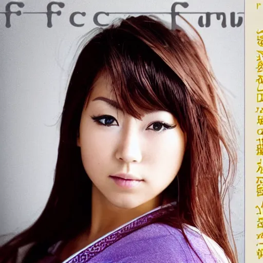 Image similar to face of japanese Shakira