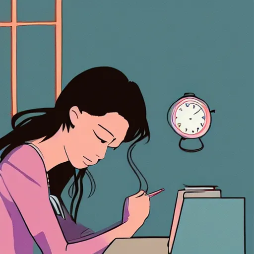 Image similar to seductive lofi beats to study and relax to