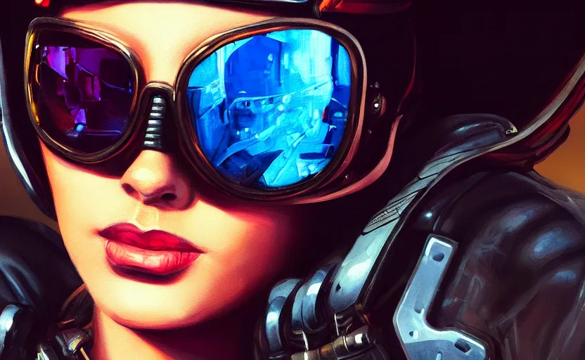 Image similar to closeup painting of bee, cyberpunk, wearing shades and leather jacket, portrait, hyperdetailed, artstation, cgsociety, 8 k, synthwave by tangerine dream