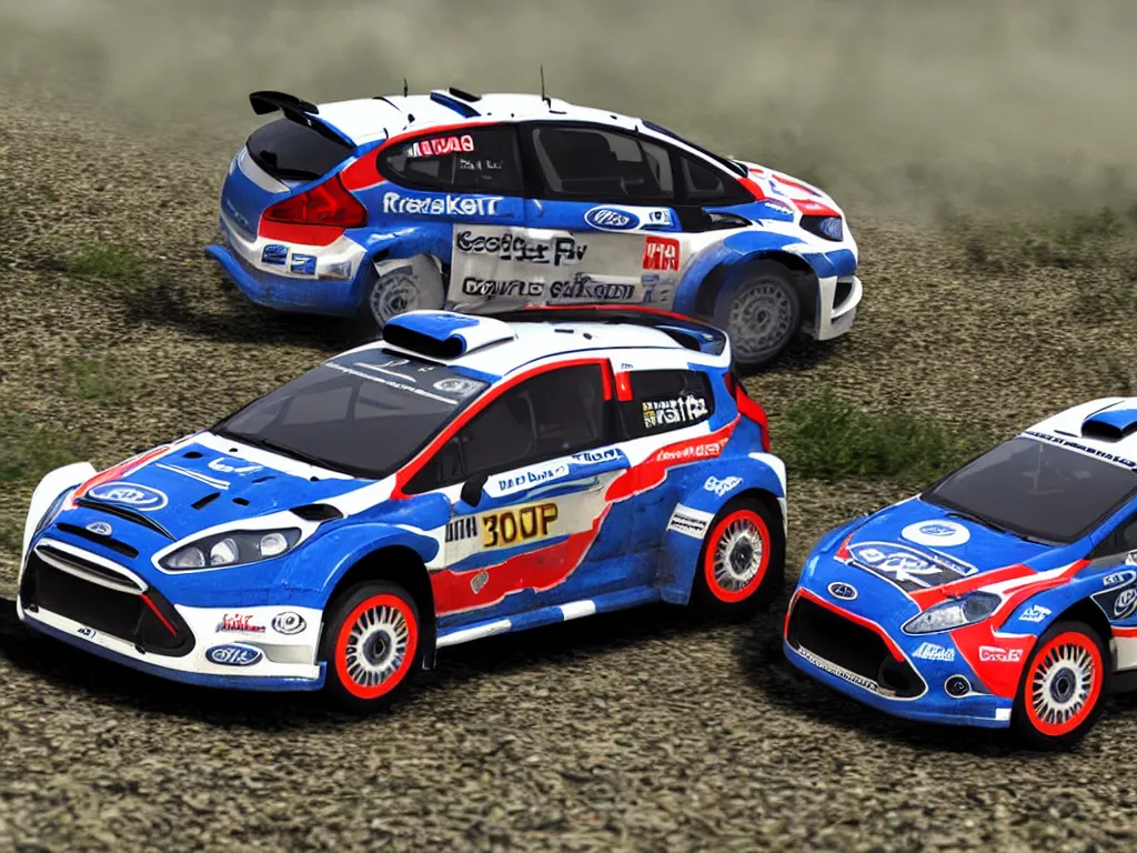Prompt: “Ford Fiesta WRC Rally Car, 8k, ultra realistic”
