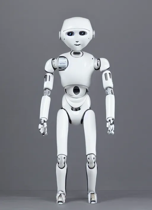 Image similar to 'futuristic white ceramic humanoid robot male'