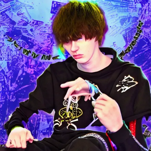 Prompt: bladee in osrs