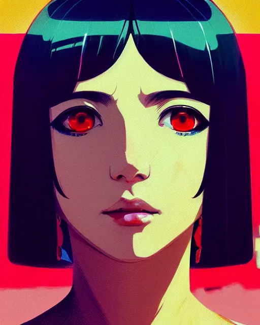 Image similar to portrait of cleopatra | | very very anime!!!, fine - face, audrey plaza, realistic shaded perfect face, fine details. anime. realistic shaded beautiful lighting poster by ilya kuvshinov katsuhiro otomo ghost - in - the - shell, magali villeneuve, artgerm, jeremy lipkin and michael garmash and rob rey