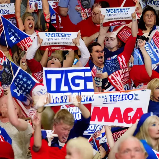 Prompt: maga supporters in diapers