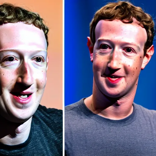 Image similar to Mark Zuckerberg with bright yellow and porous looking skin, yellow skin, pourous skin