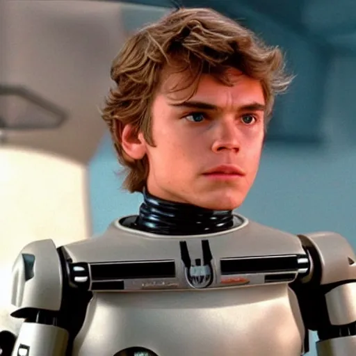 Image similar to A robot coffee mug replacing Anakin Skywalker's hand, still from star wars,