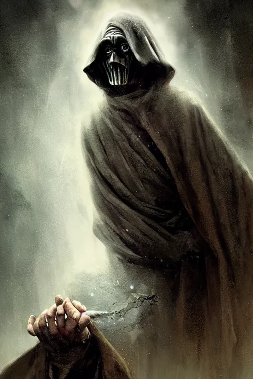 Image similar to emperor palpatine, sorcerer, lord of the rings, tattoo, decorated ornaments by carl spitzweg, ismail inceoglu, vdragan bibin, hans thoma, greg rutkowski, alexandros pyromallis, perfect face, fine details, realistic shaded