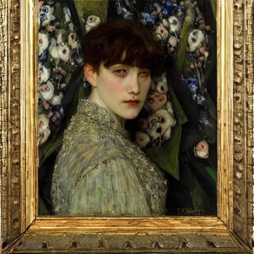 Image similar to a painting by edgar maxence