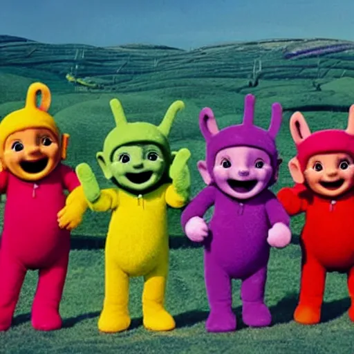 Image similar to teletubbies gigachads!!!!!