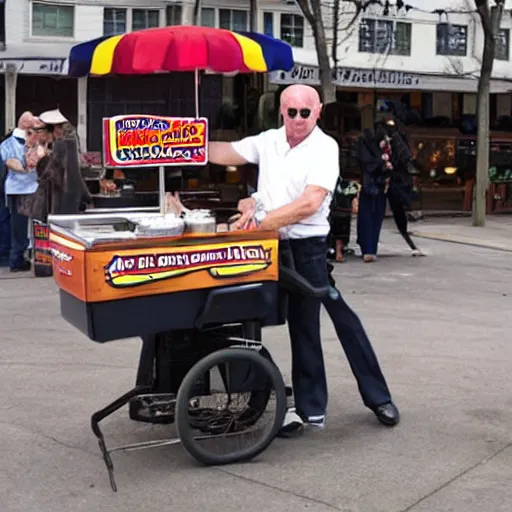Image similar to mike ehrmantraut hot dog cart