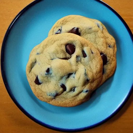 Image similar to blue ( ( ( ( ( chocolate chip cookie ) ) ) ) )