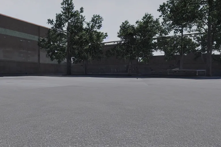 Image similar to eminem rapping in an empty parking lot, hyper detailed, smooth, unreal engine, sharp focus, ray tracing