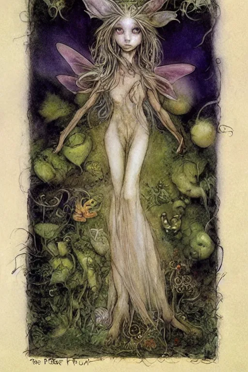 Prompt: a faerie by brian froud